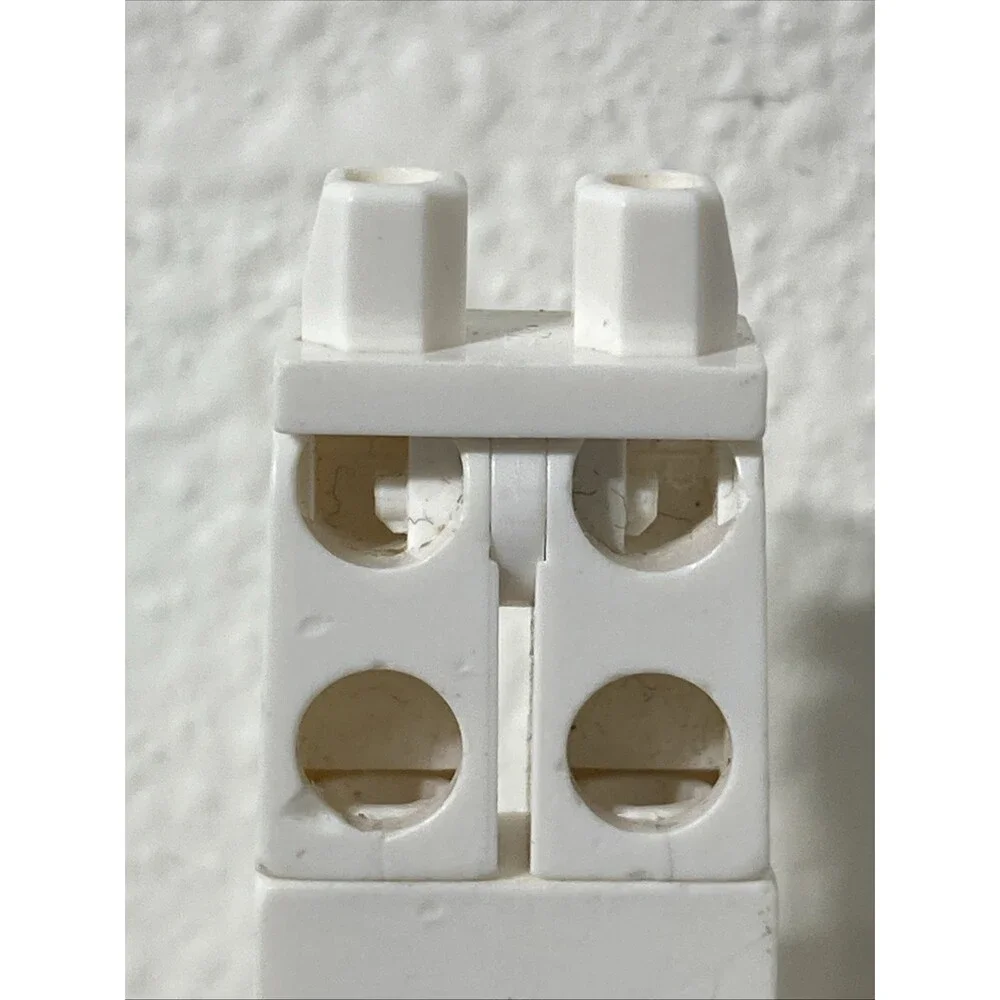 Lego White Hips and Legs Clone Trooper Black Light Bluish Gray Marking Knee Pads